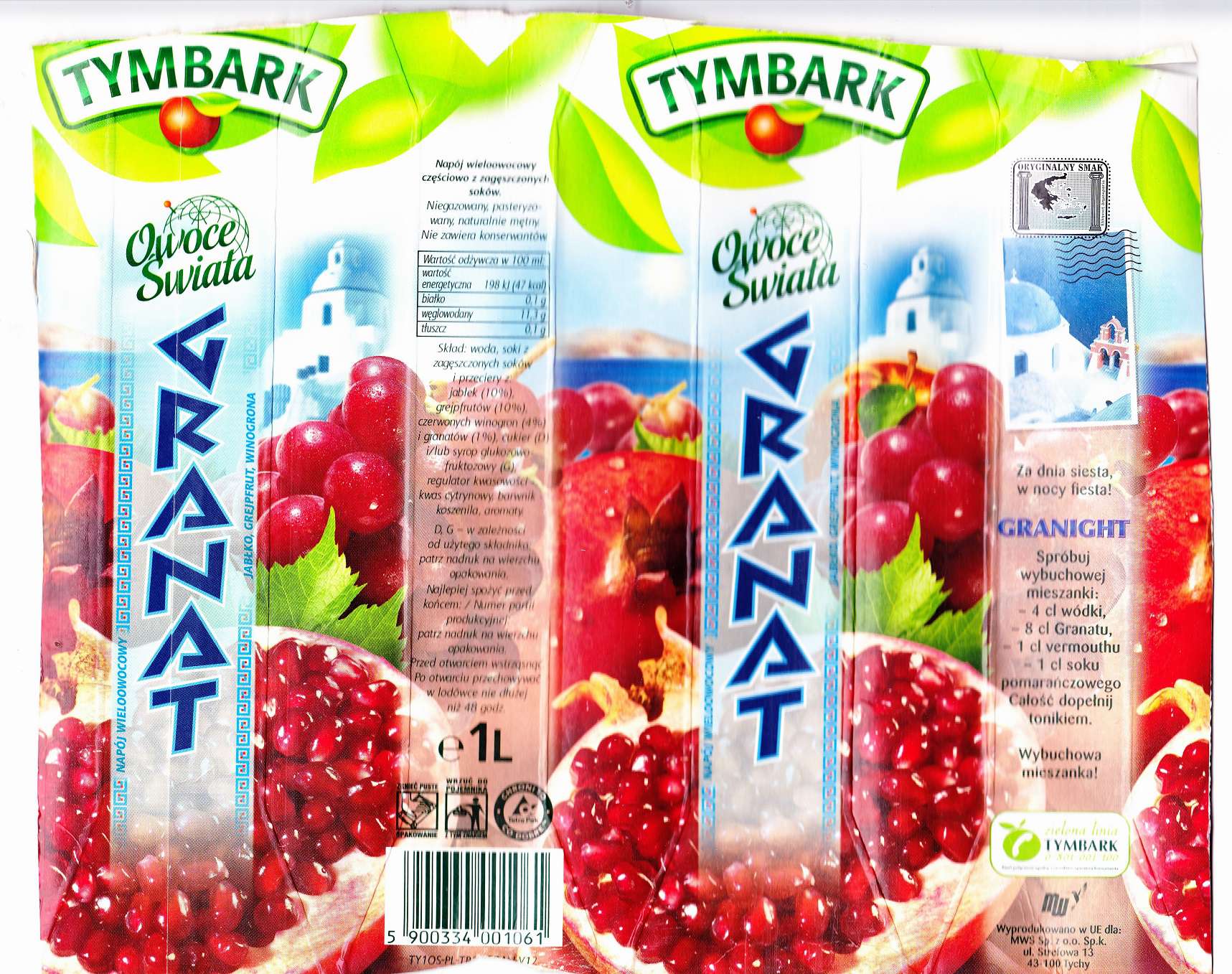 TYMBARK GRANAT – SOK Z GRANATU BEZ GRANATU I INNE OSZUSTWA PRODUCENTA