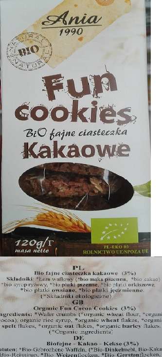 Ciasteczka Kakaowe Fun Cookies 