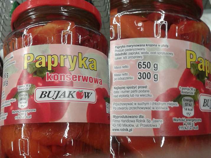Papryka konserwowa Bujaków