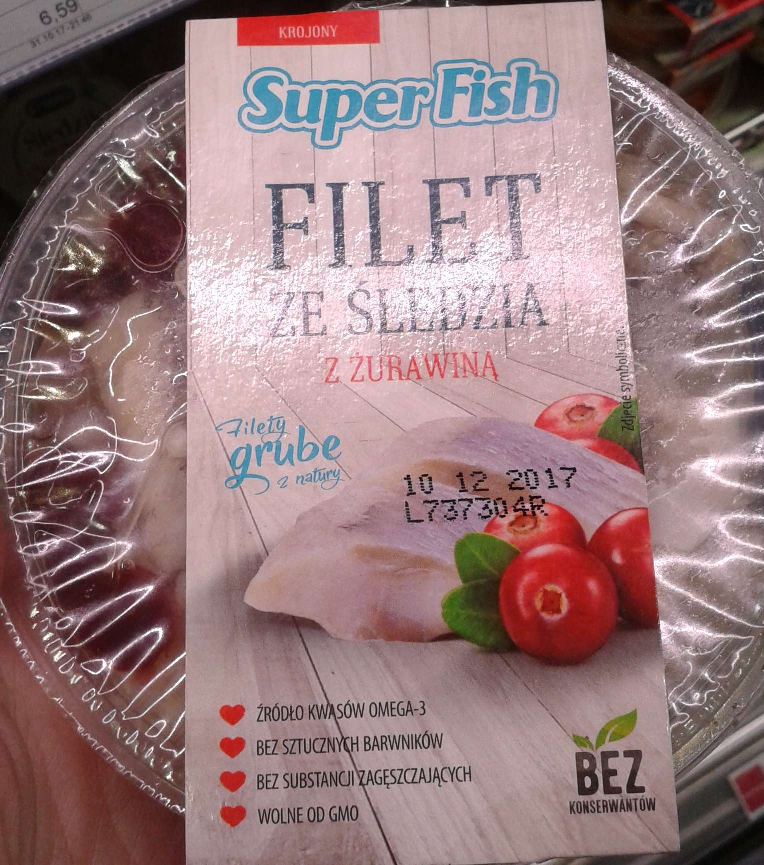 FILETY ZE ŚLEDZIA Z ŻURAWINĄ SUPERFISH