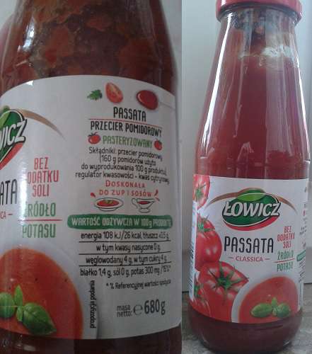 Passata pomidorowa Łowicz