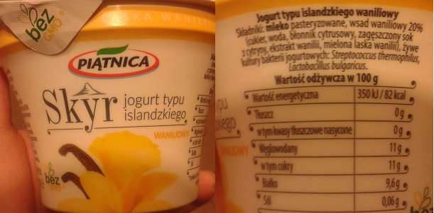 Skyr jogurt typu islandzkiego waniliowy Piątnica