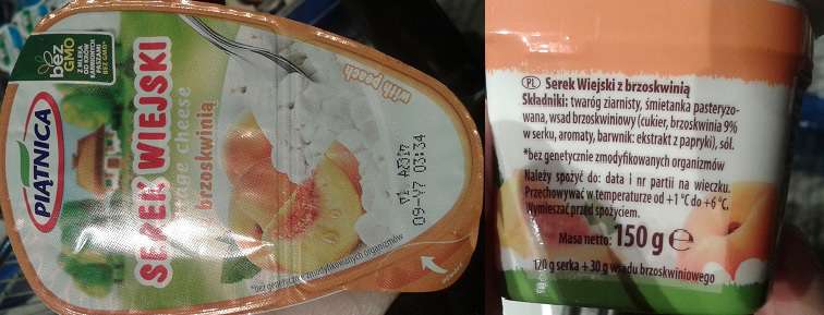 Serek wiejski z brzoskwinią Piątnica