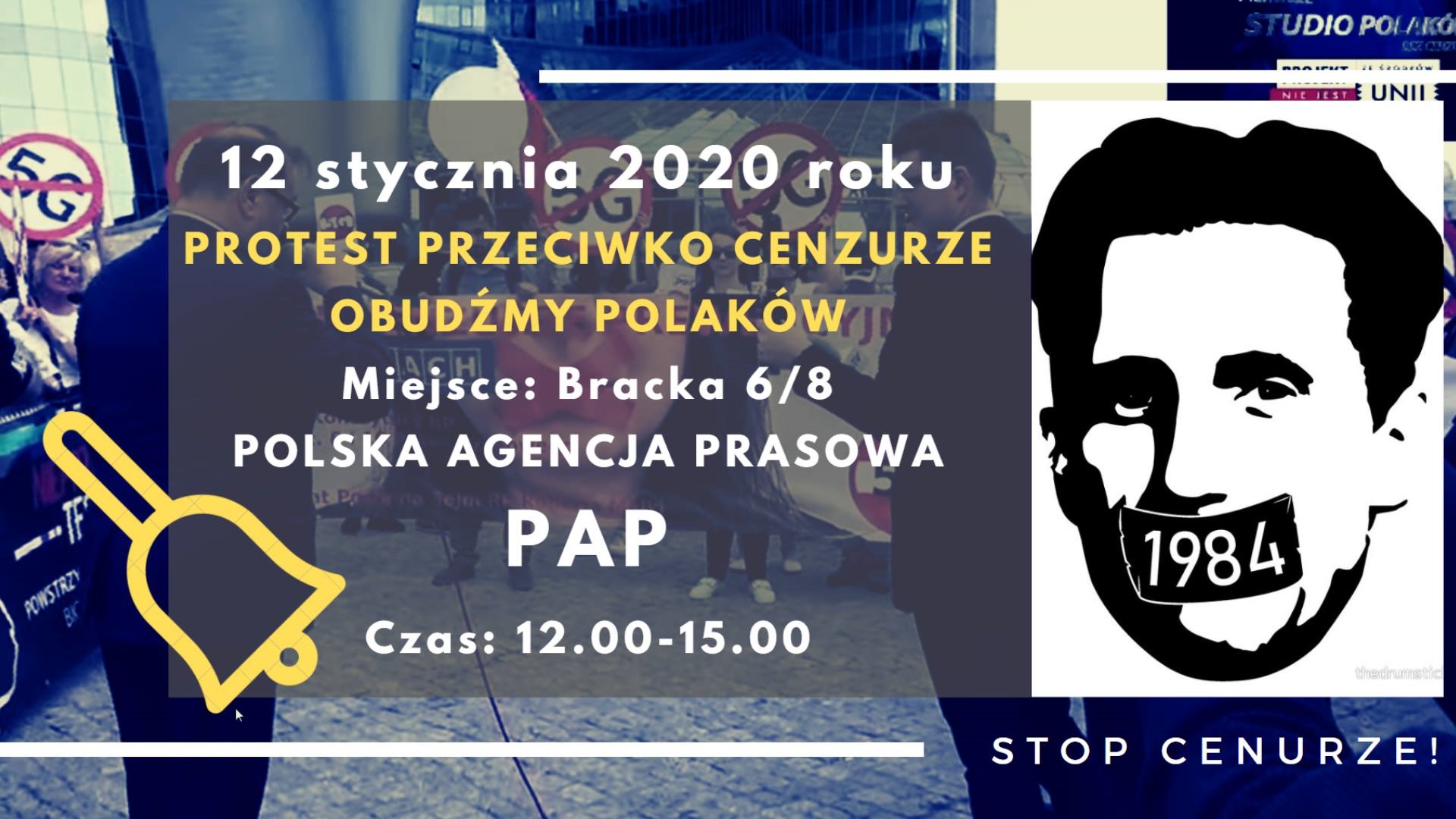 STOP CENZURZE! – OBUDŹ SIĘ, ZAPROTESTUJ I TY!