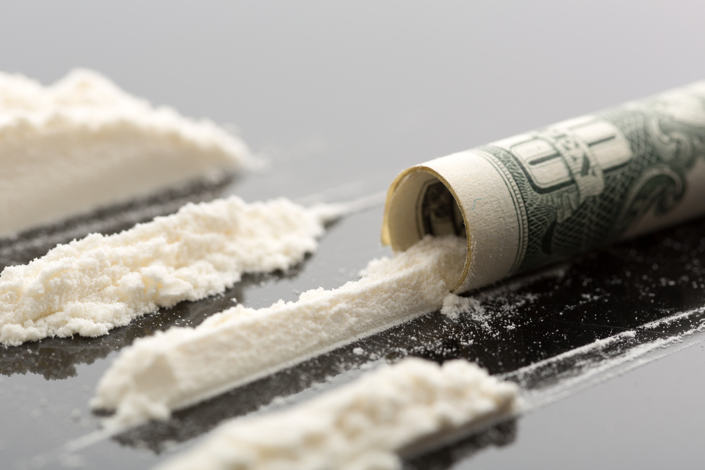 Cocaine and 10 dollars kokaina dolar